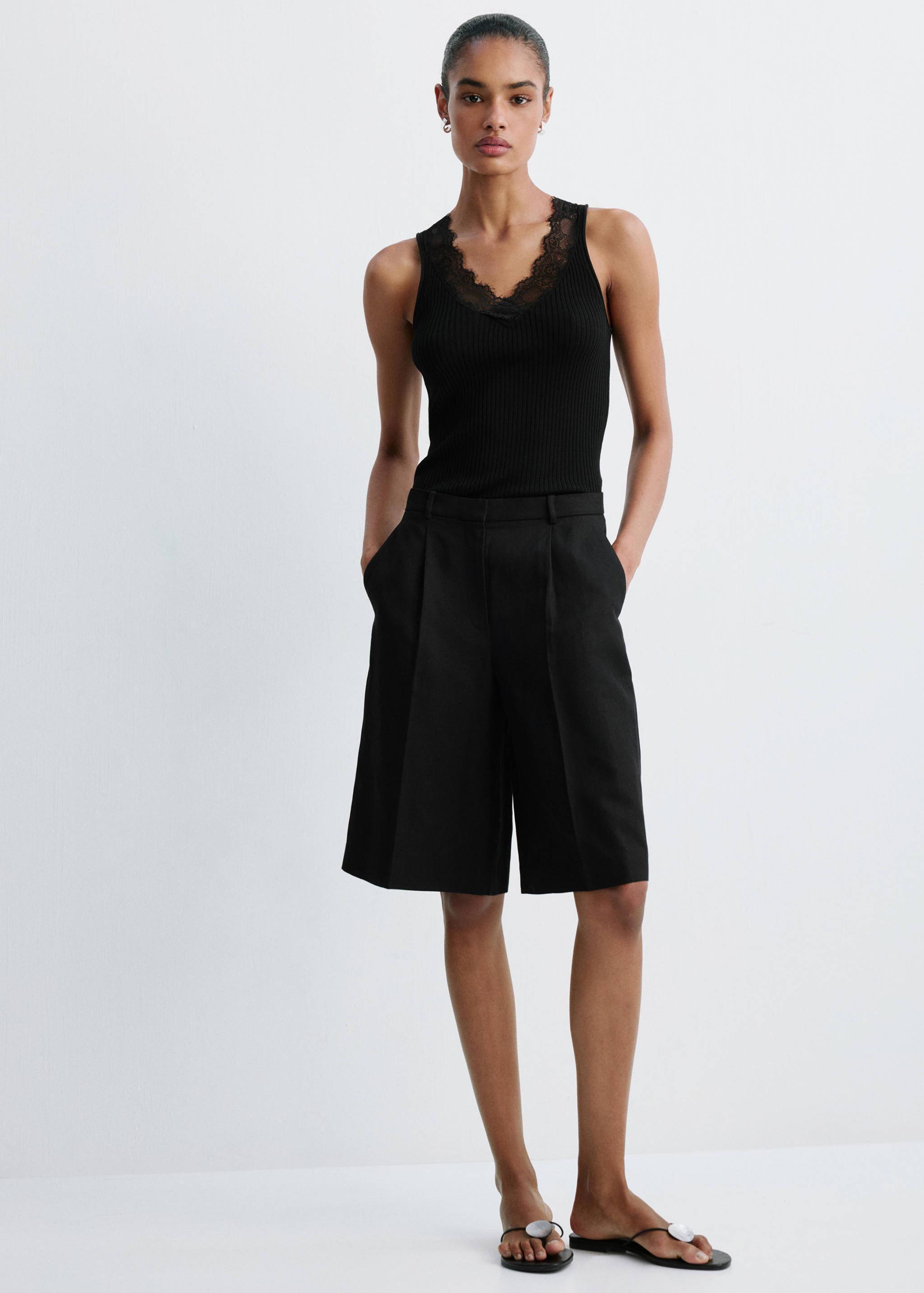 Lace lyocell top - General plane