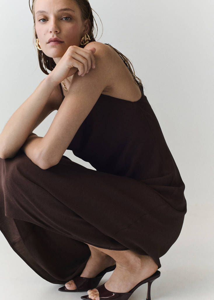 Pointed heel sandals — Burgundy