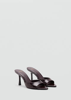 Pointed heel sandals — Burgundy 3