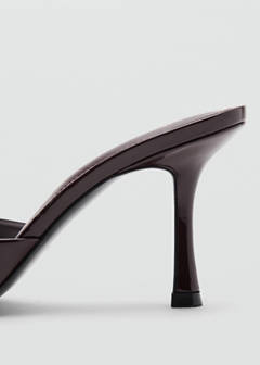 Pointed heel sandals — Burgundy 4