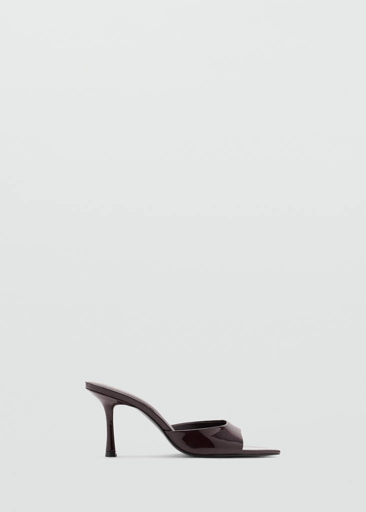 Pointed heel sandals — Burgundy