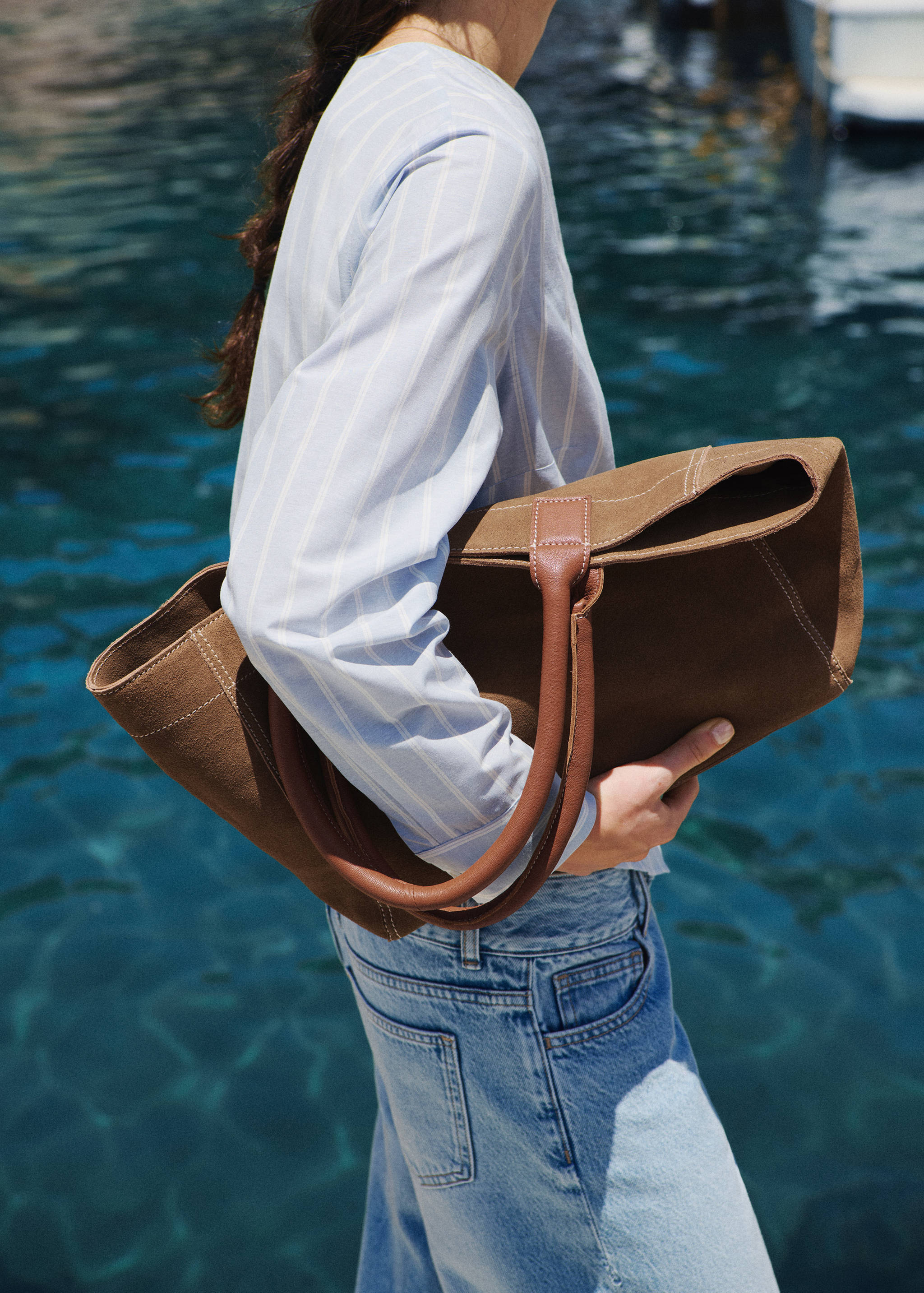 100% split leather bag - Details of the article 9