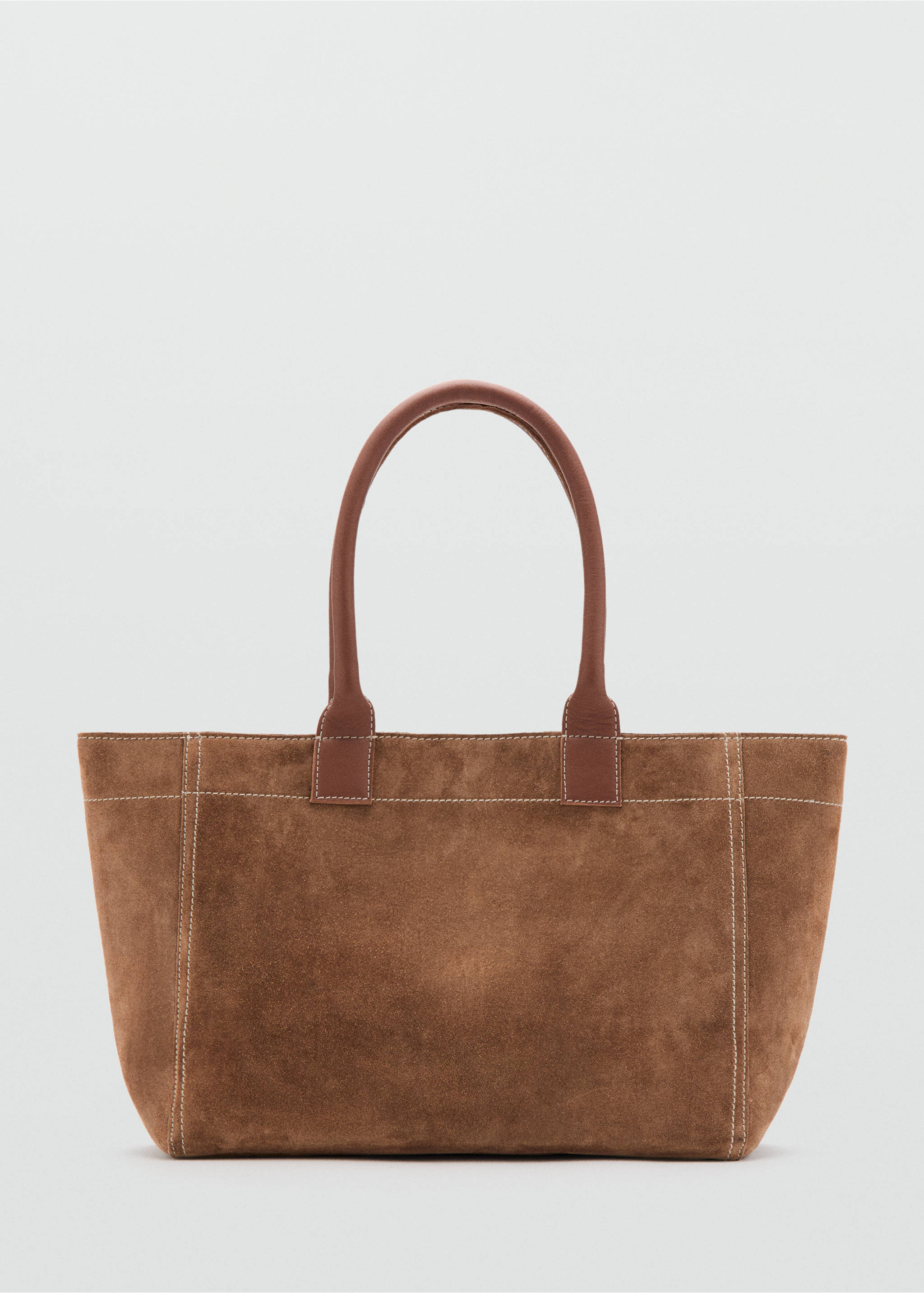 100% split leather bag - Article without model, Sand. Ref: 37072906-00.