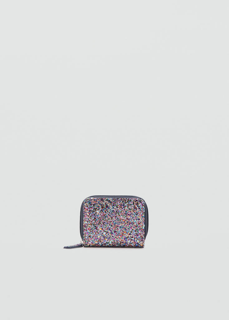 Glitter coin purse — Dark Navy