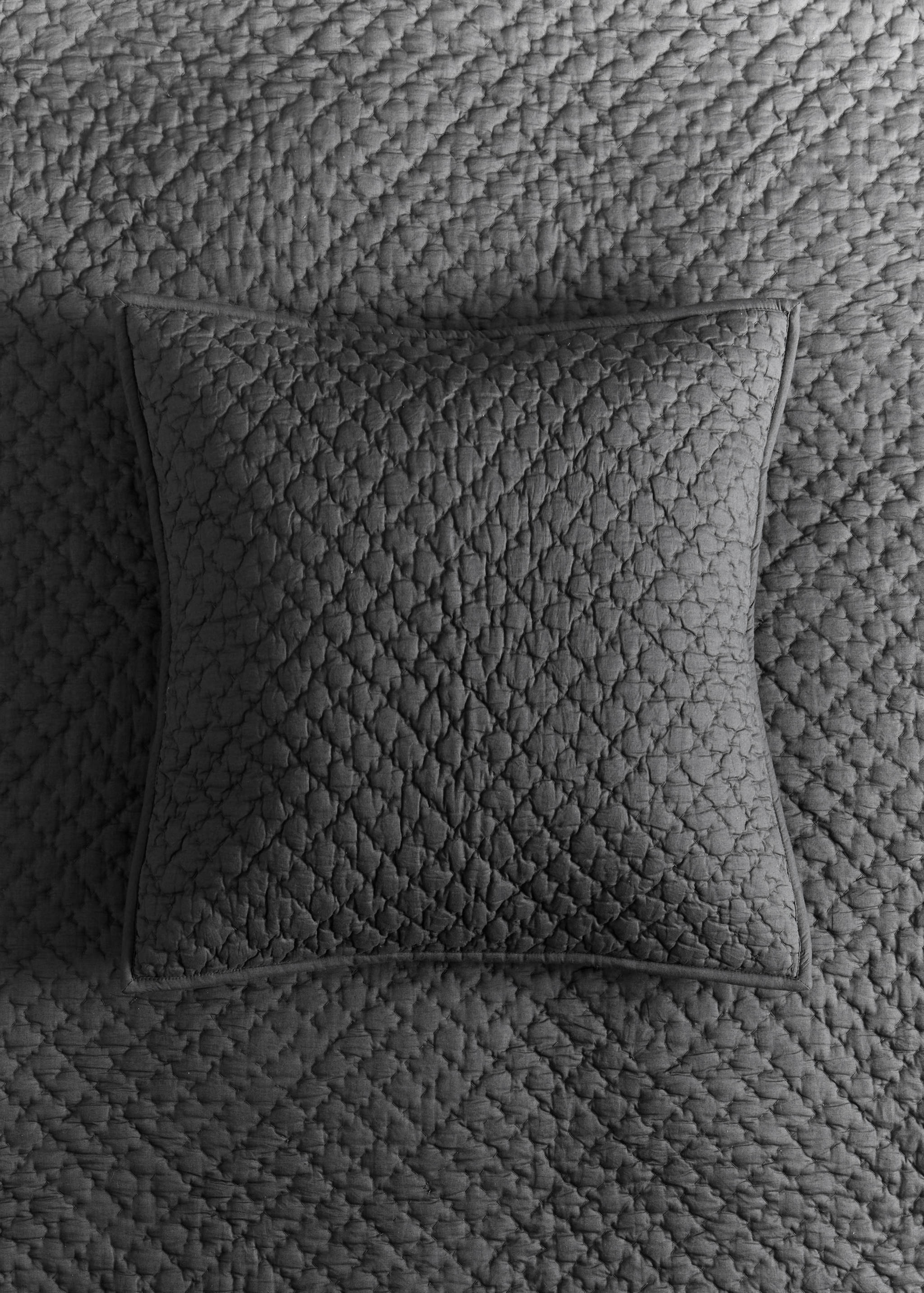 100% cotton cushion cover for bed 50x50 cm - General plane