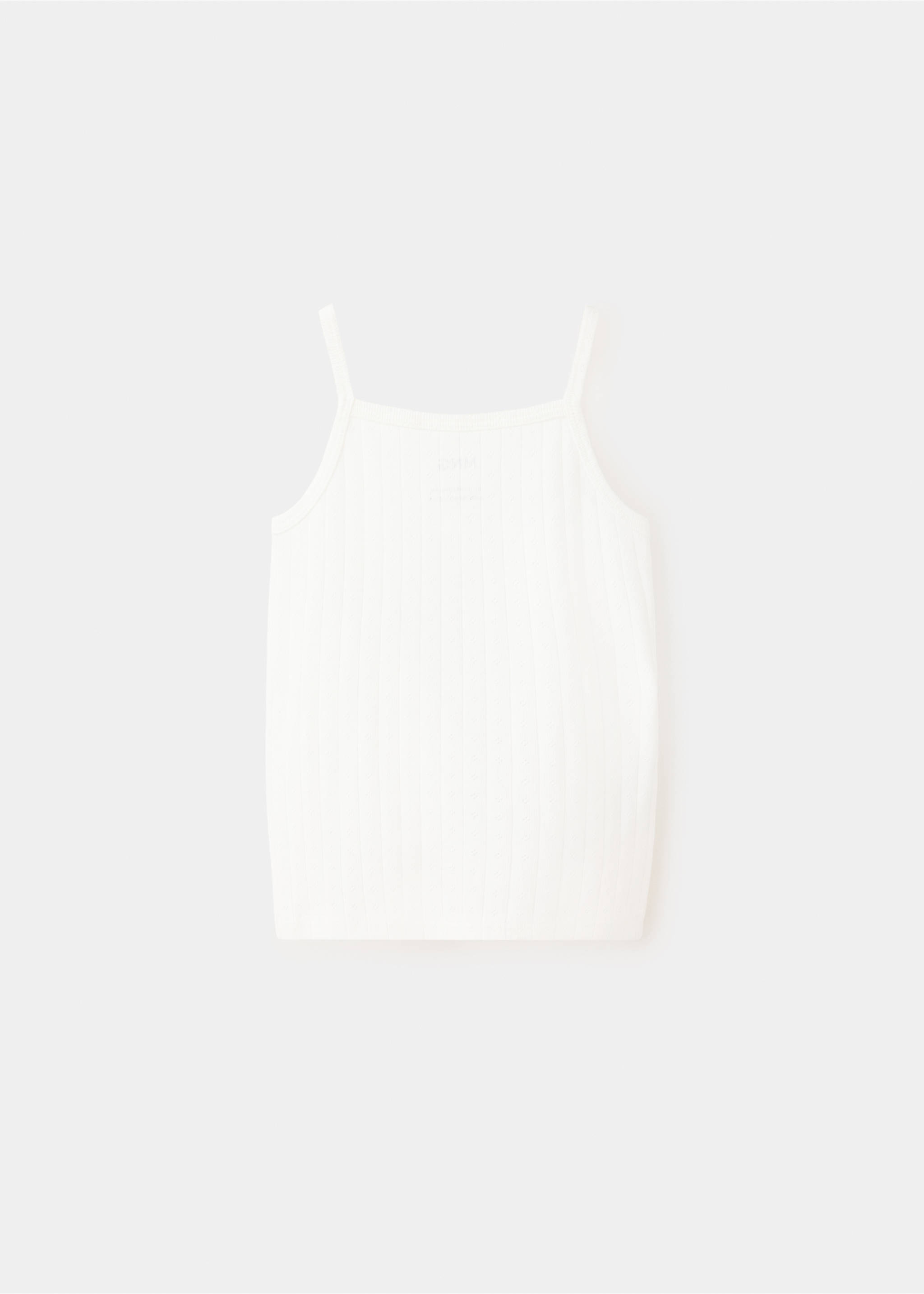 Maillot de corps coton - Verso de l’article, Blanc cassé. Ref: 37072910-00.