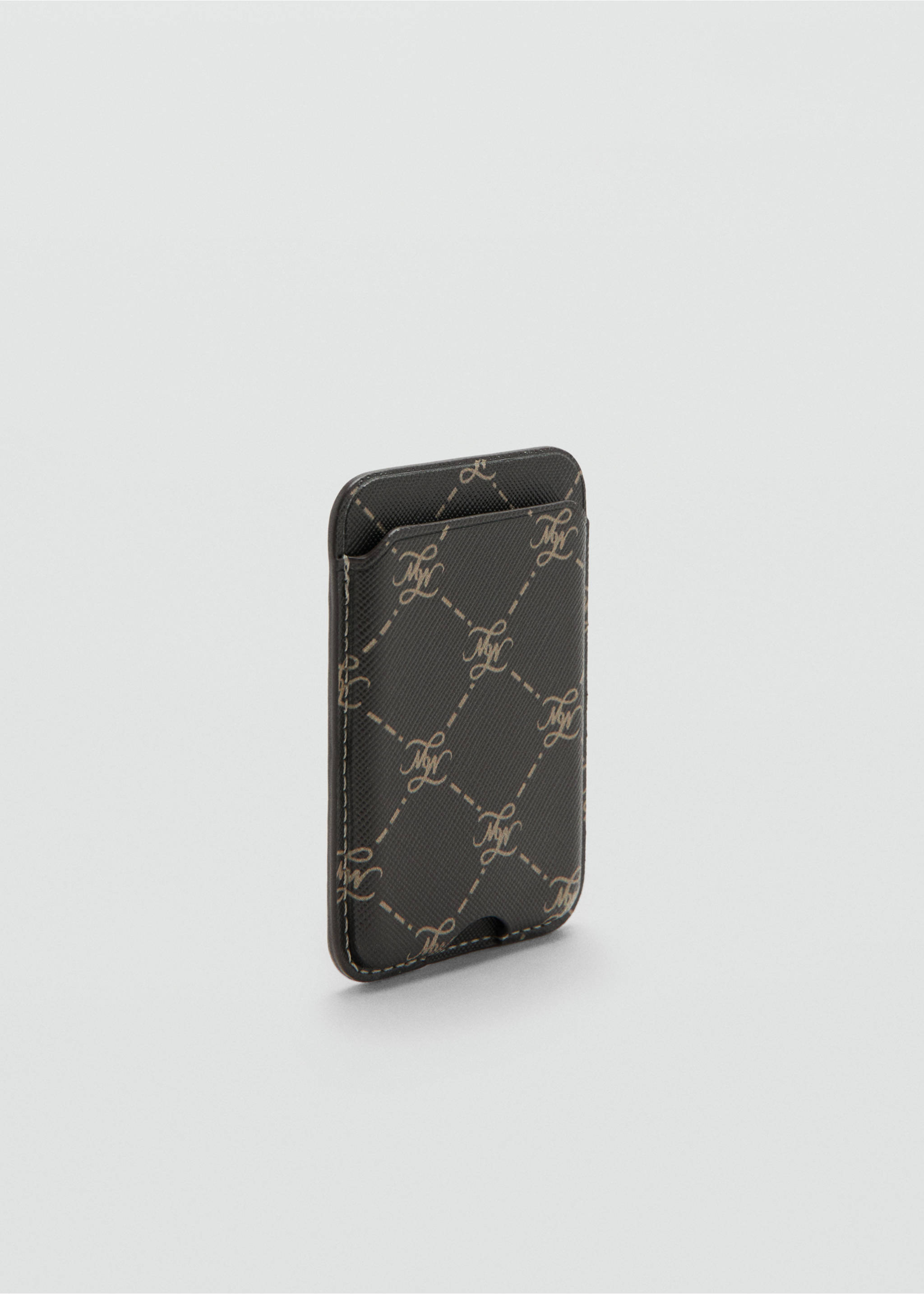 Logo print phone cardholder - Medium plane, Brown. Ref: 37072911-00.