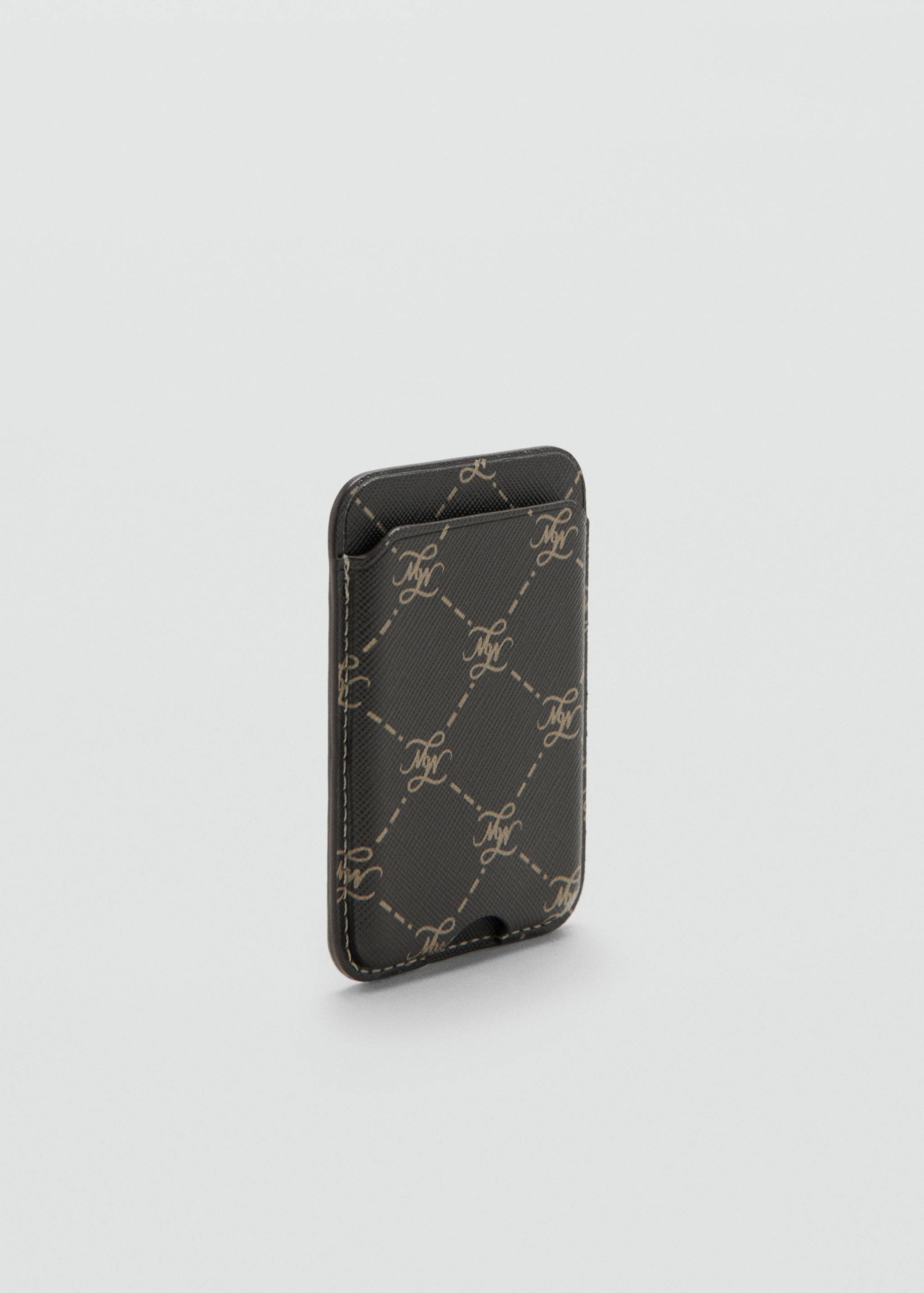 Logo print phone cardholder - Medium plane