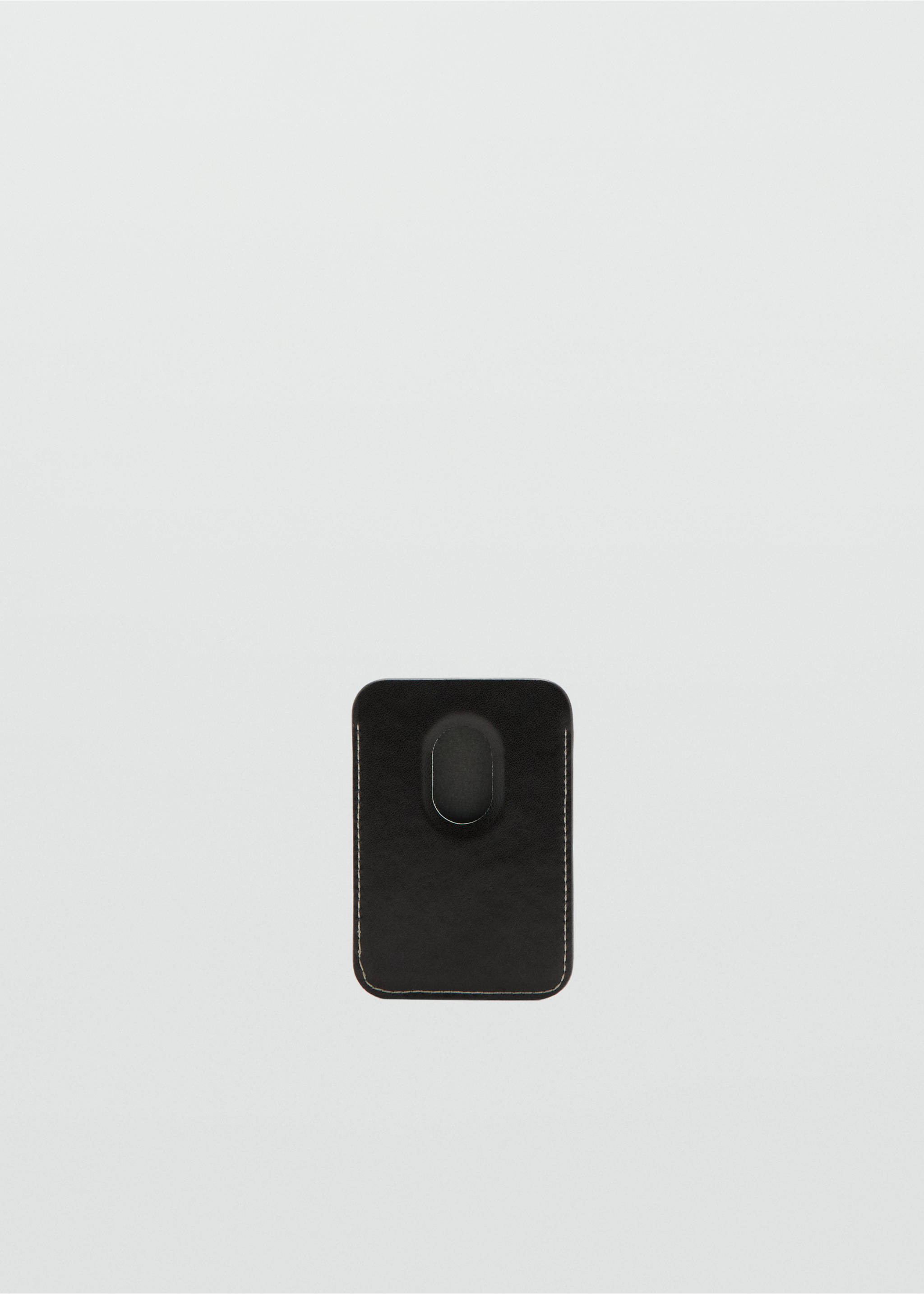 Logo print phone cardholder - Details of the article 1, Brown. Ref: 37072911-00.