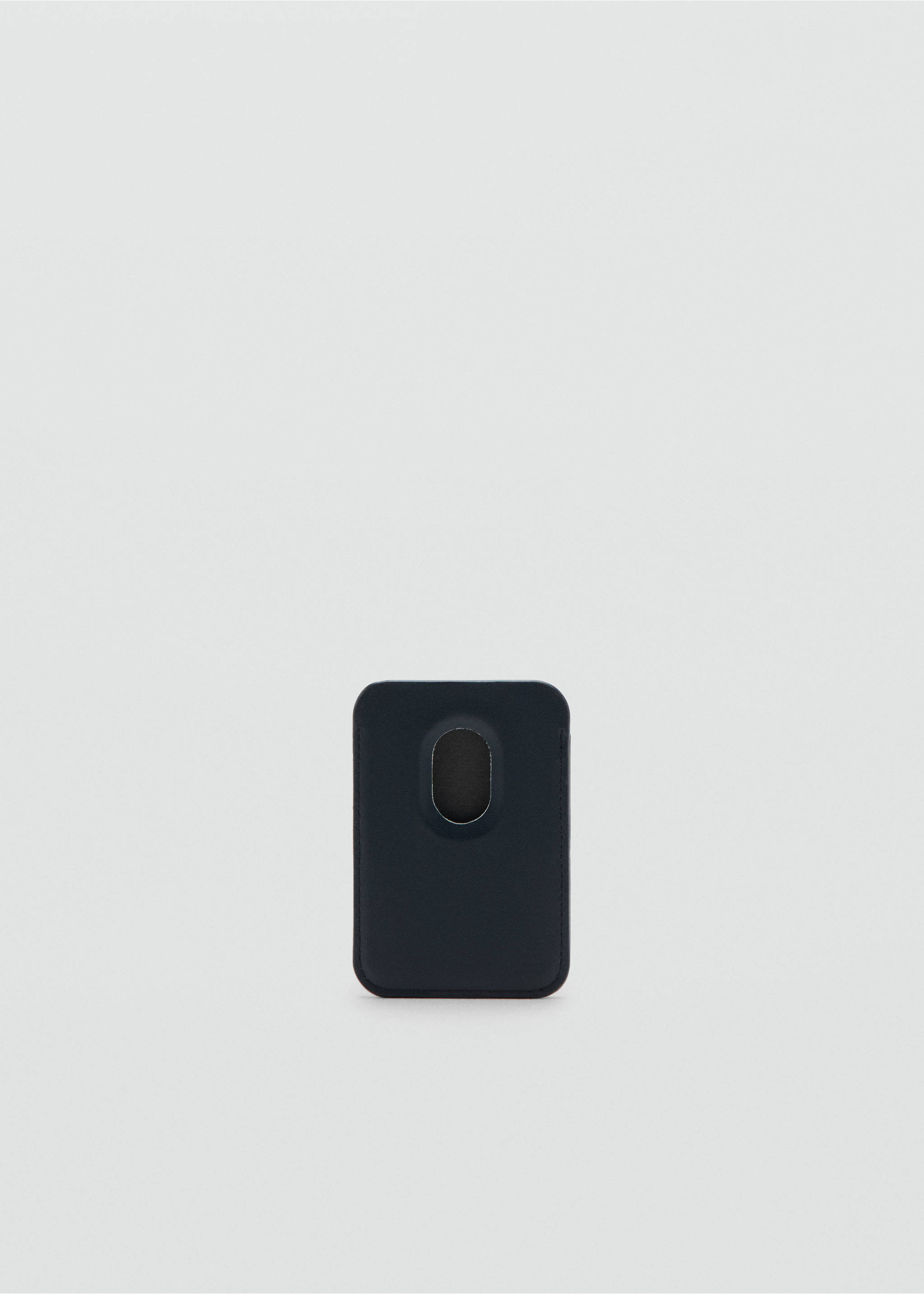 Logo print phone cardholder - Details of the article 1, Navy. Ref: 37072911-00.