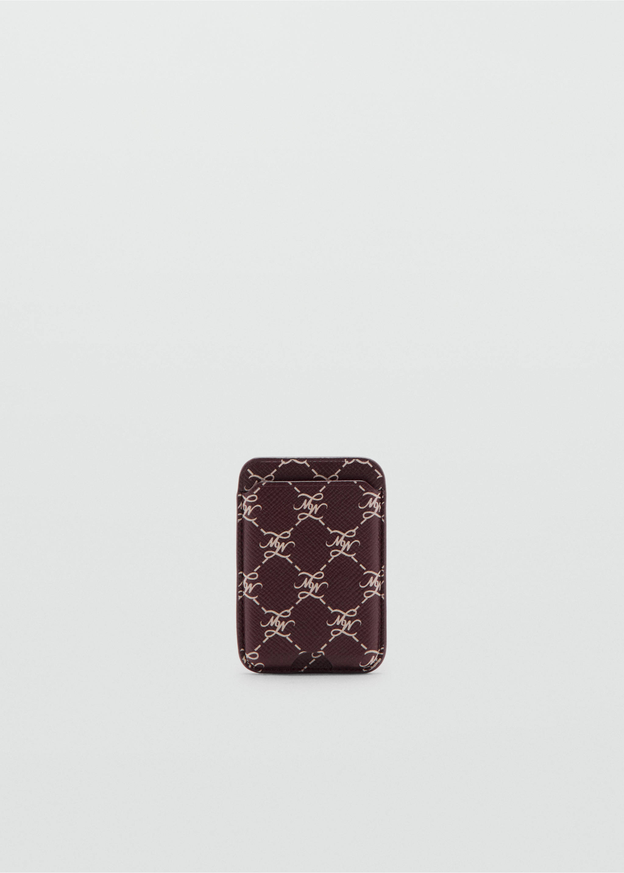 Logo print phone cardholder - Article without model, Burgundy. Ref: 37072911-00.