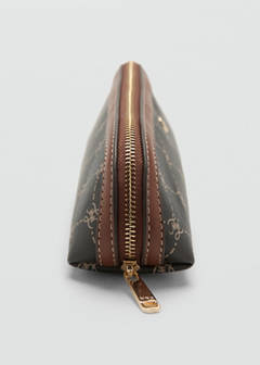 Zip case with printed logo — Brown 3