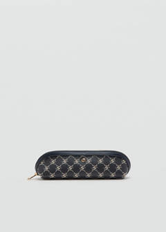 Zip case with printed logo — Navy 1