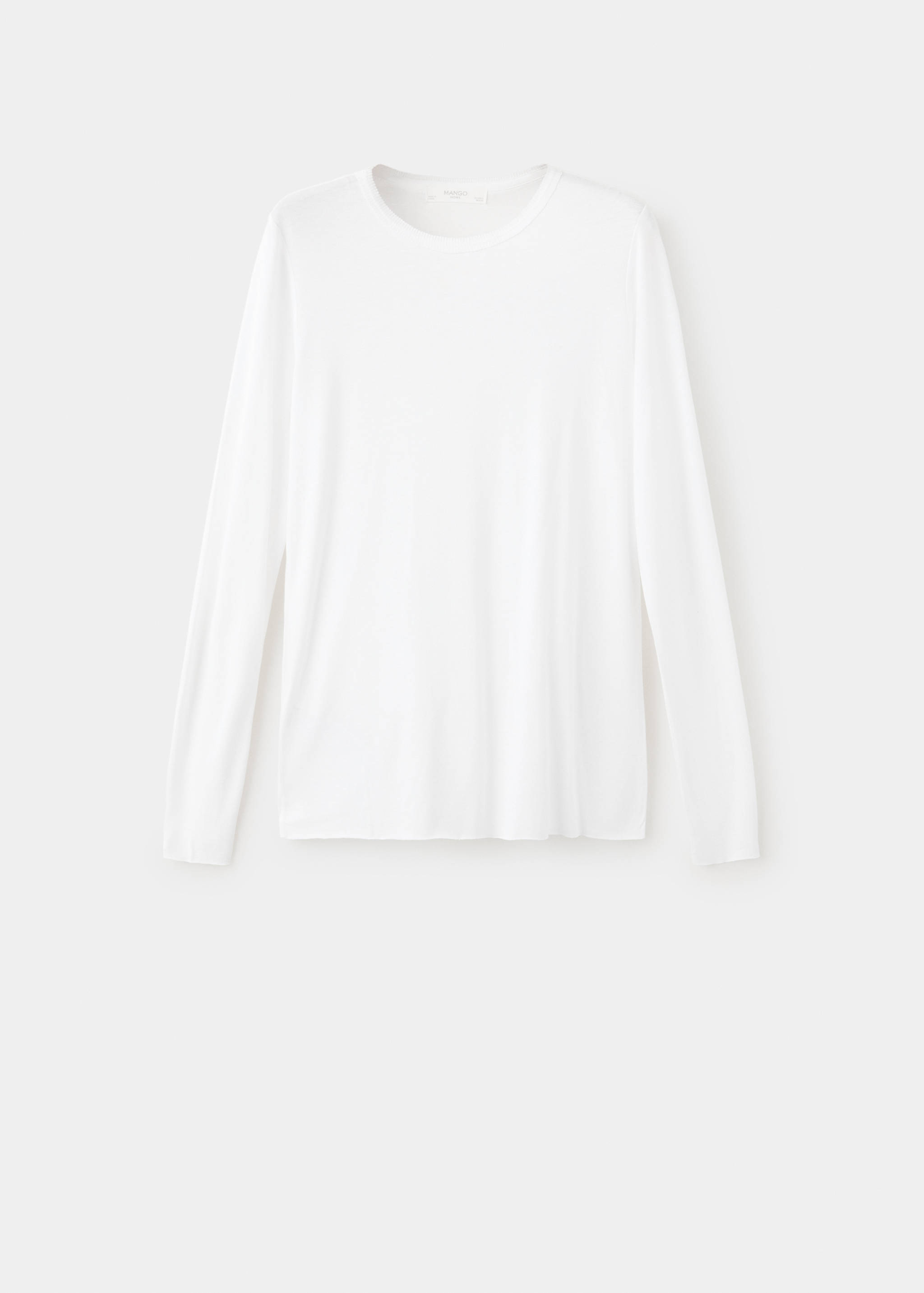Long-sleeved fitted t-shirt - Article without model