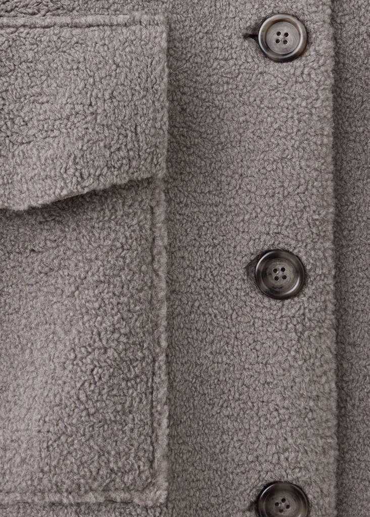 Oversized sherpa robe — Medium Brown