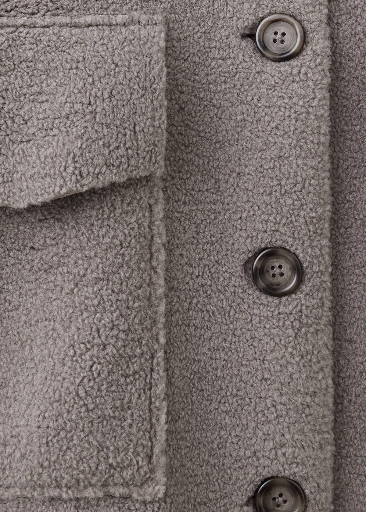 Oversized sherpa robe — Medium Brown
