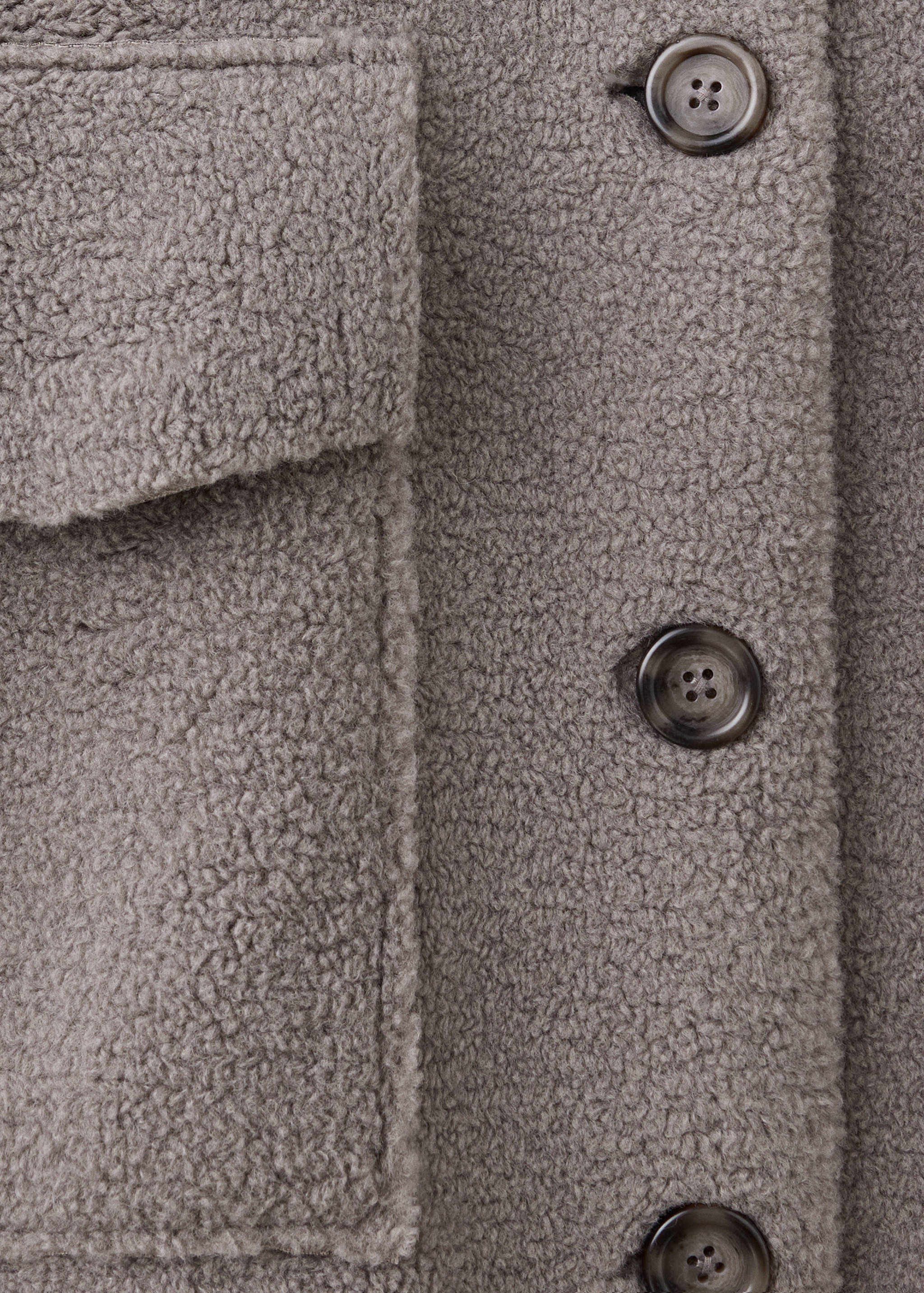Oversize faux shearling robe - Details of the article 8