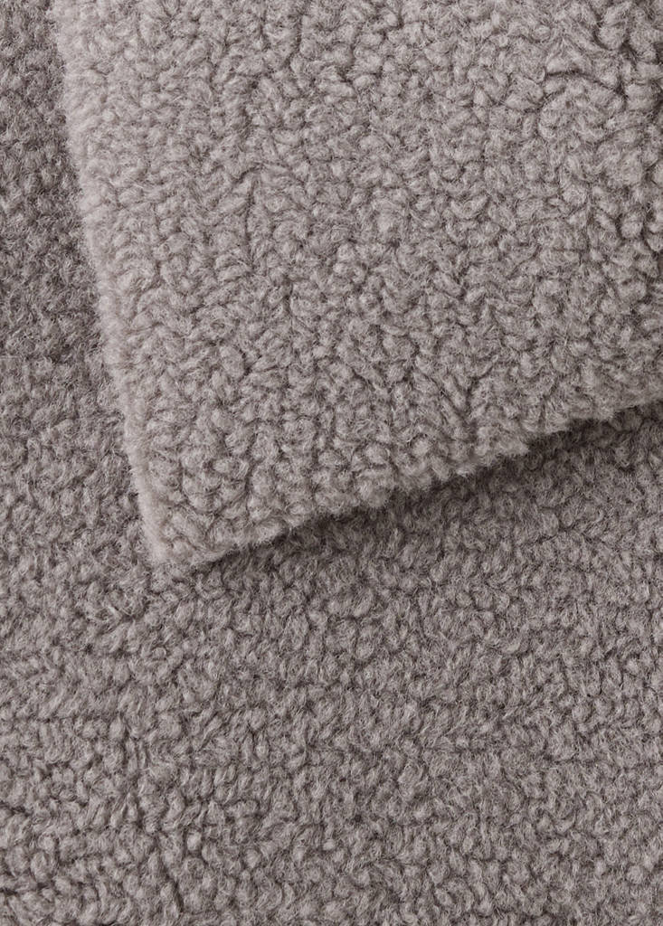 Oversized sherpa robe — Medium Brown