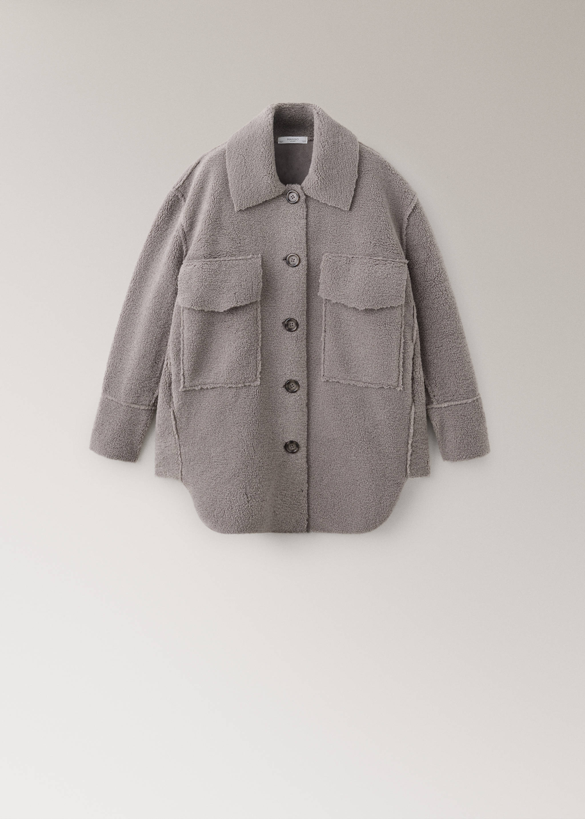 Oversize faux shearling robe - Article without model