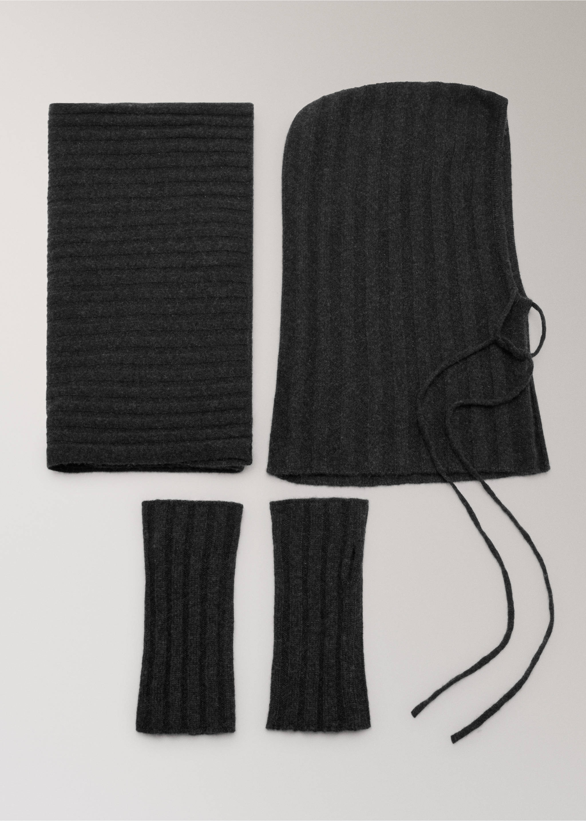 Chapeau cachemire nœud - Détail de l'article 0, Gris anthracite. Ref: 37072918-00.