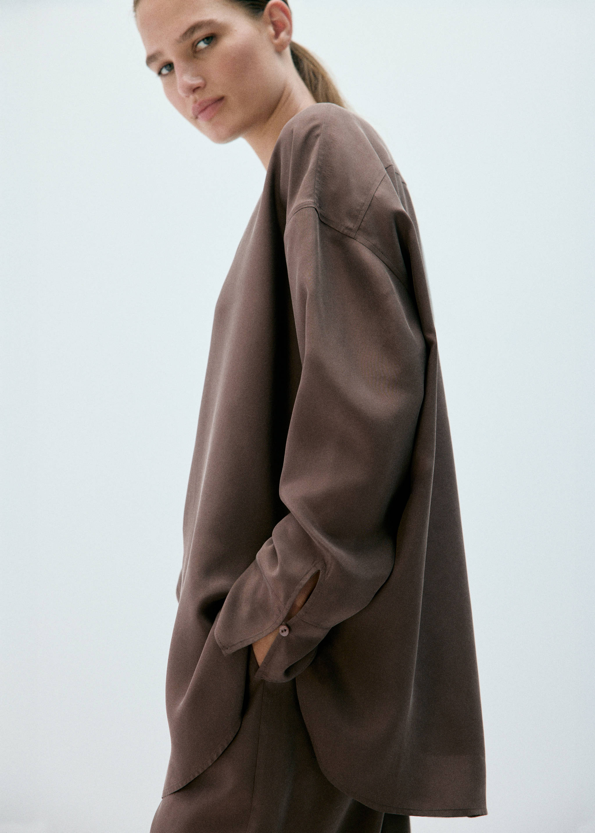 100% washed silk shirt - Medium plane