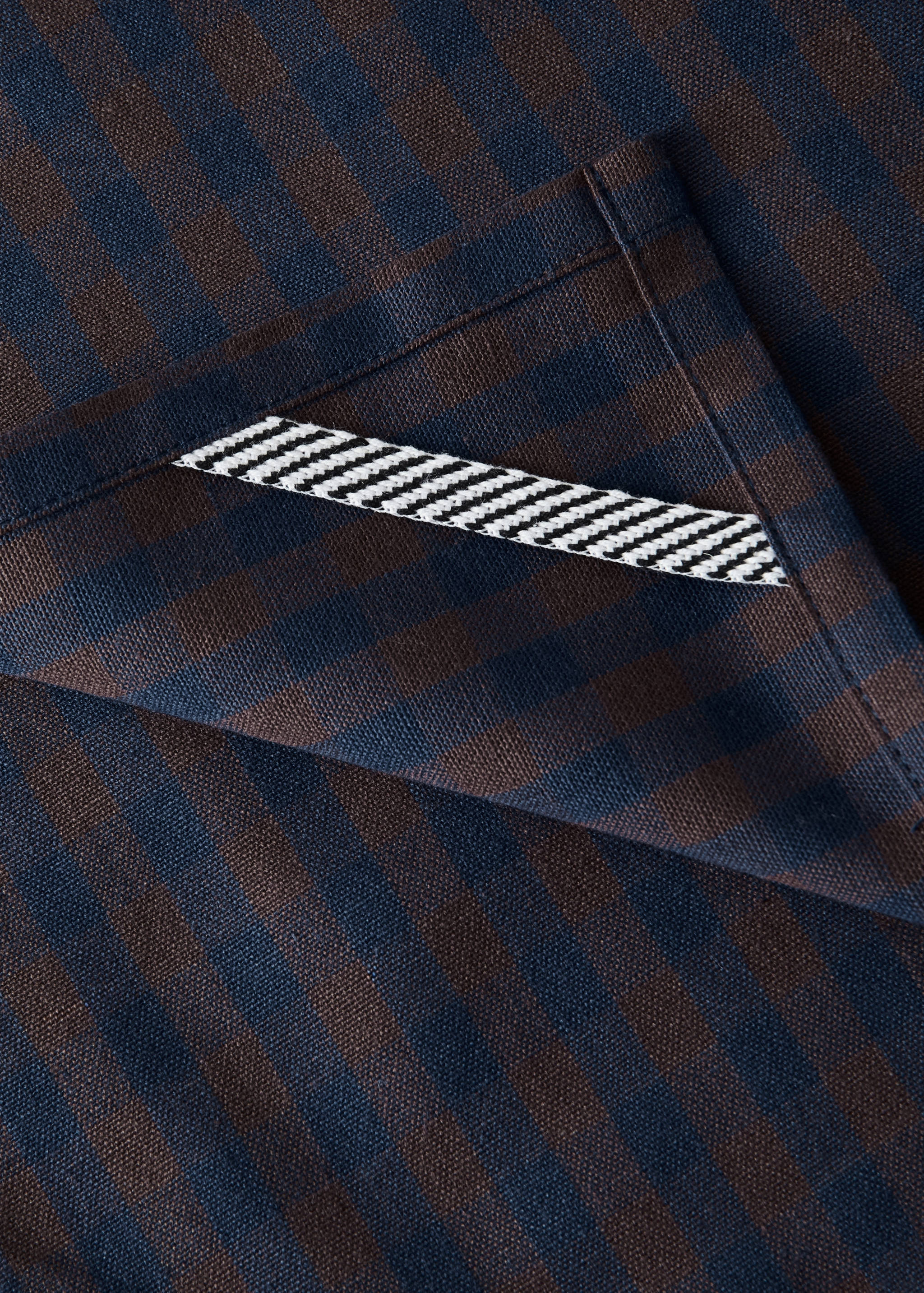 Two-tone checked cotton kitchen towels - Details of the article 3