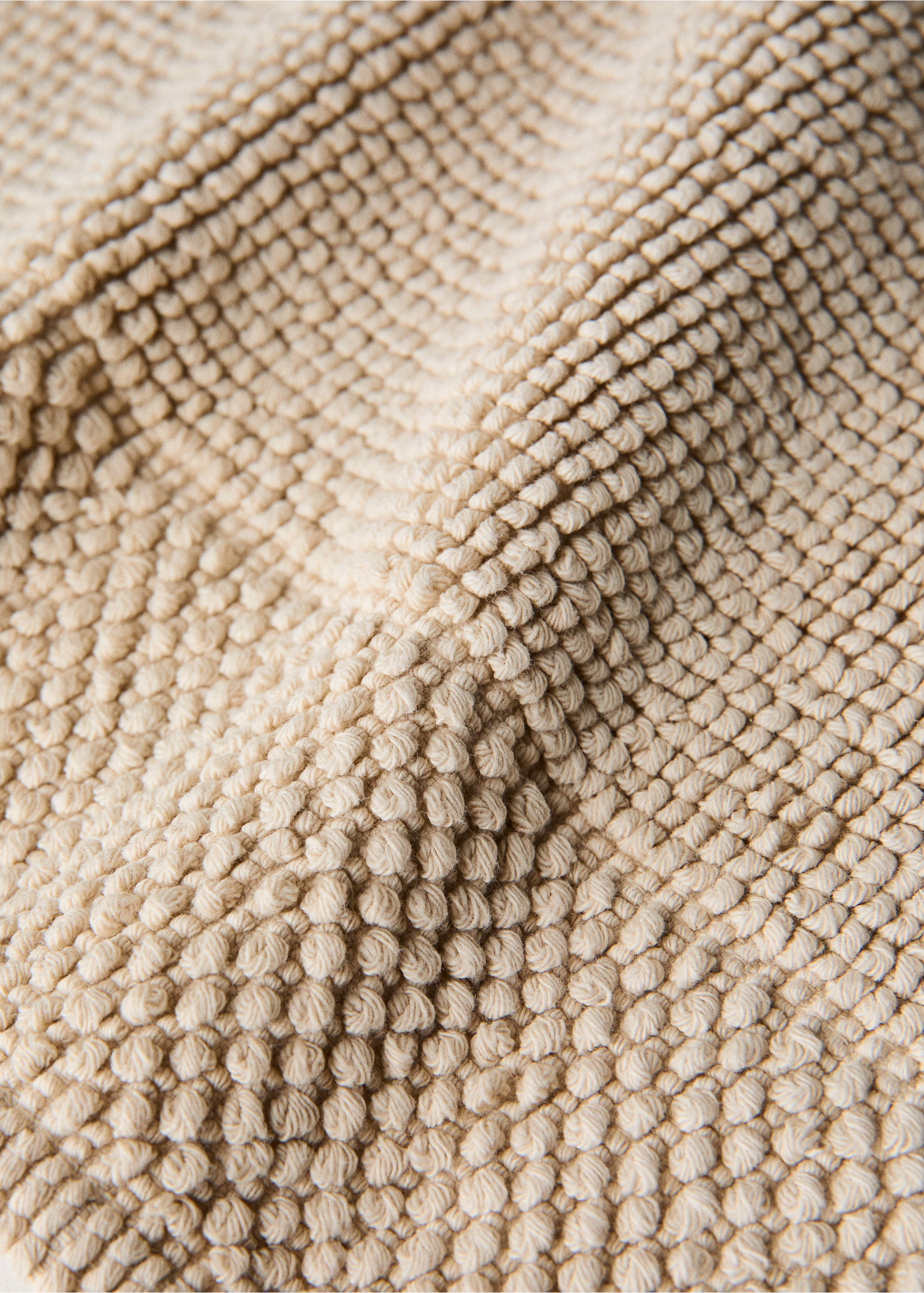 Tapis de bain coton garment-dyed - Détail de l'article 1, Beige. Ref: 37072924-00.