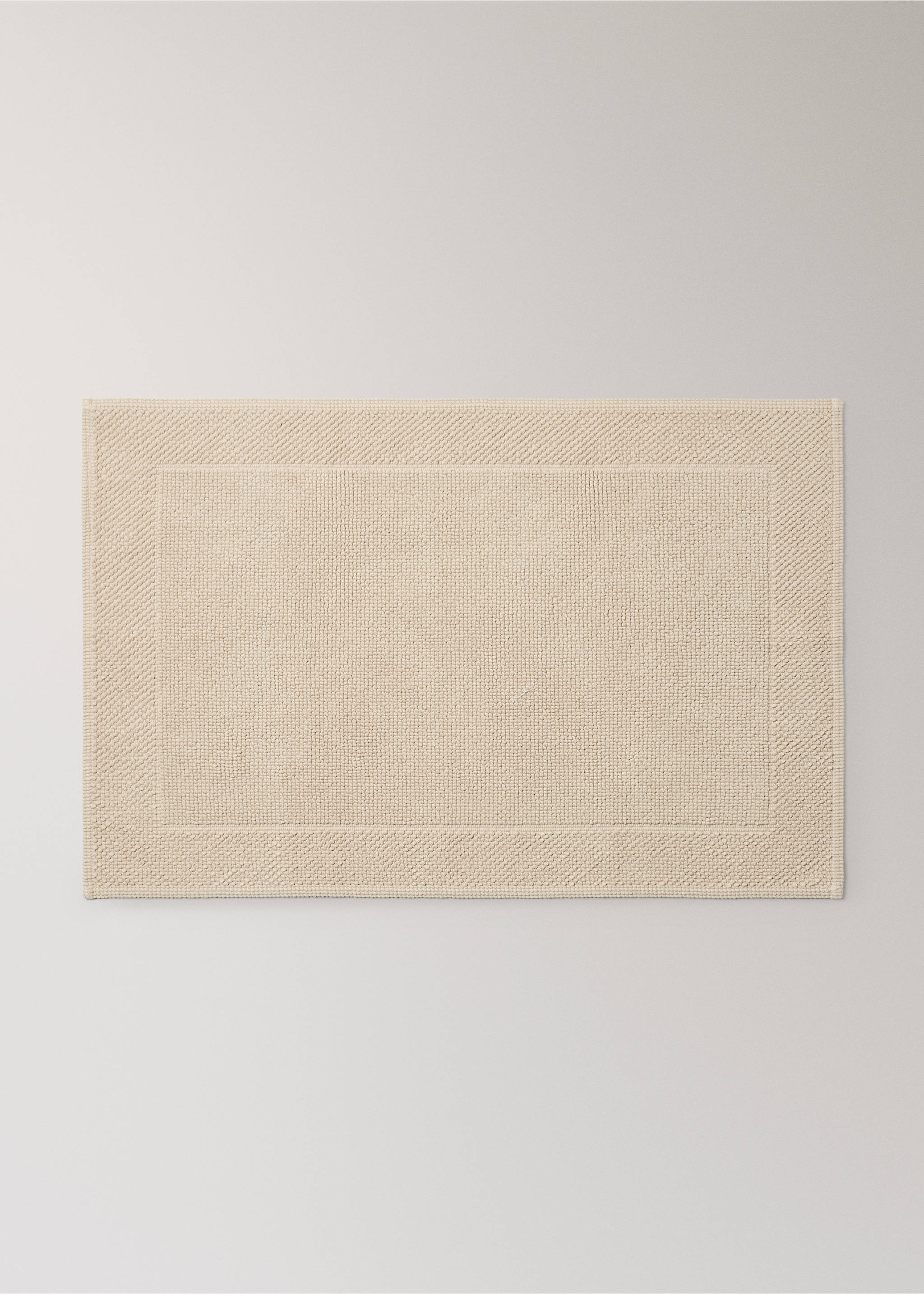 Tapis de bain coton garment-dyed - Article sans modèle, Beige. Ref: 37072924-00.