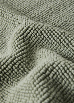 Garment-dyed cotton bath rug — Forest Green 2