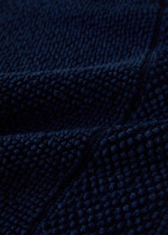 Garment-dyed cotton bath rug — Night Blue 2