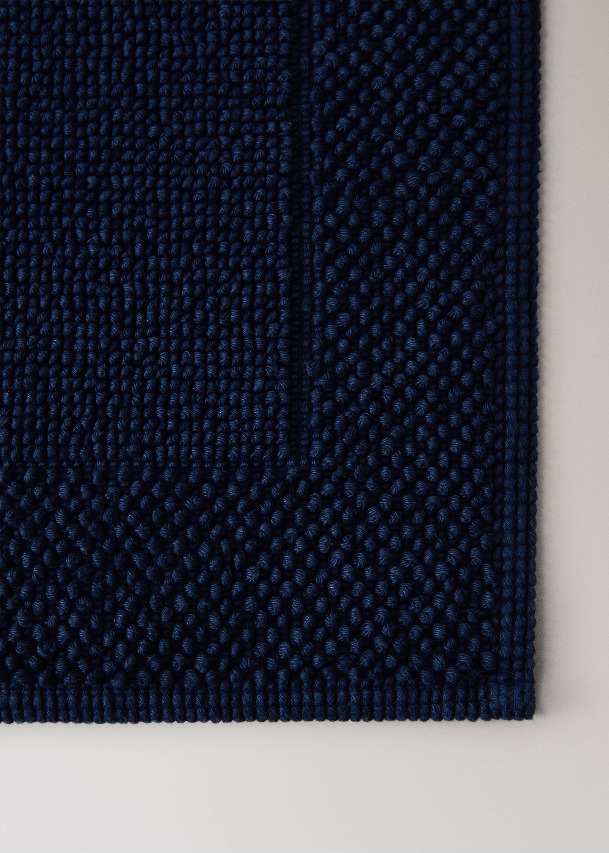 Tapis de bain coton garment-dyed - Détail de l'article 2, Bleu nuit. Ref: 37072924-00.