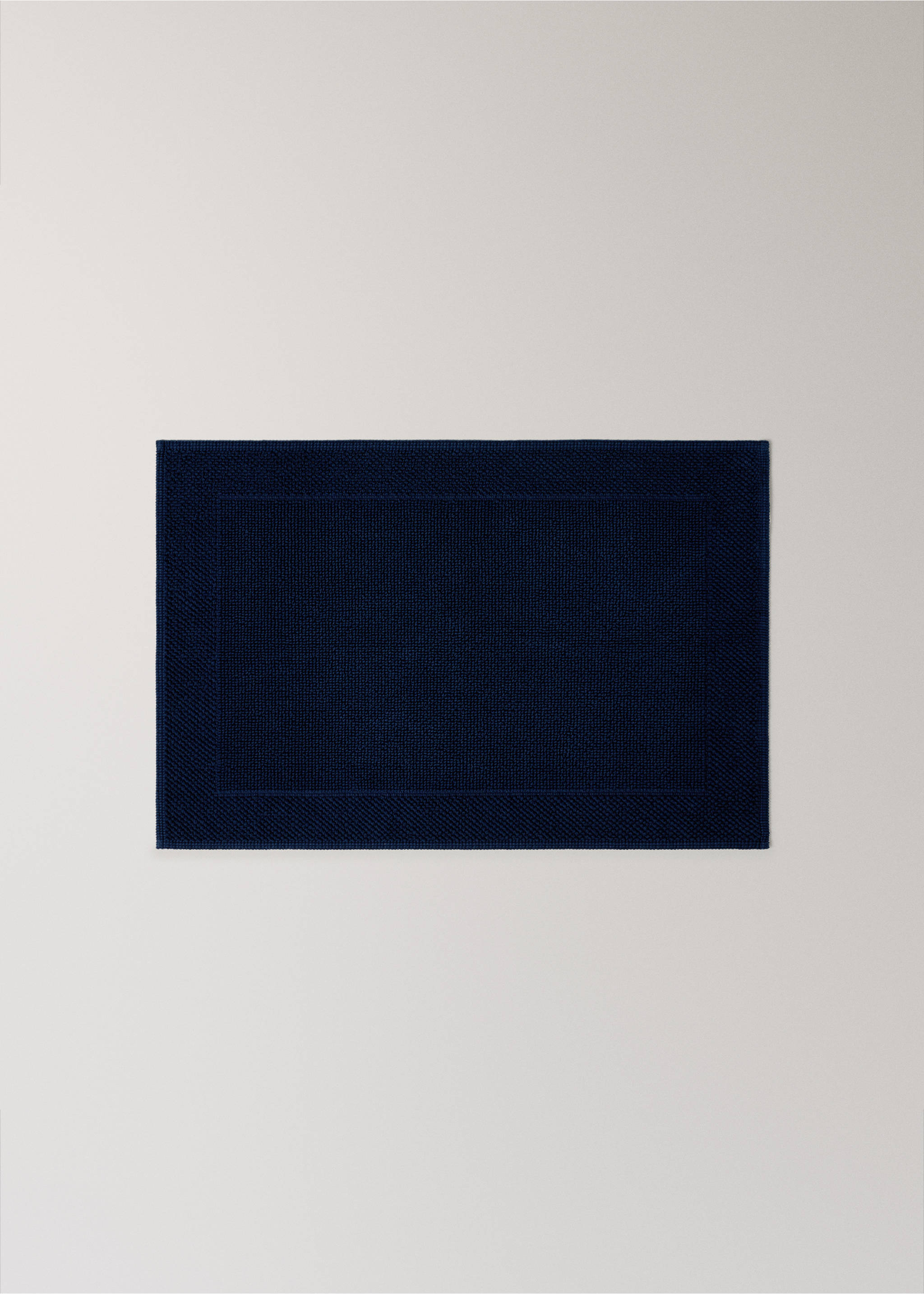 Tapis de bain coton garment-dyed - Article sans modèle, Bleu nuit. Ref: 37072924-00.