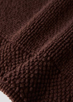 Garment-dyed cotton bath rug — Burgundy 2