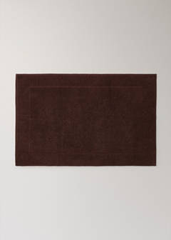 Garment-dyed cotton bath rug — Burgundy 3
