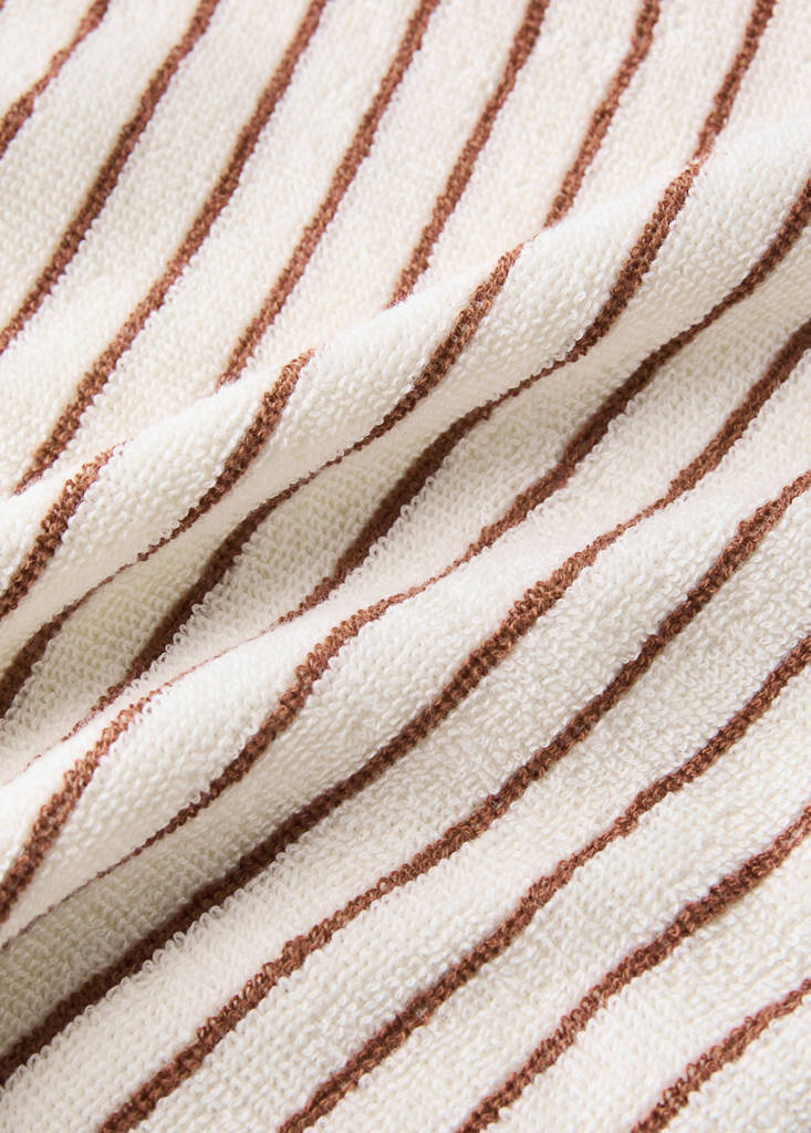 Striped kitchen towels — Russet