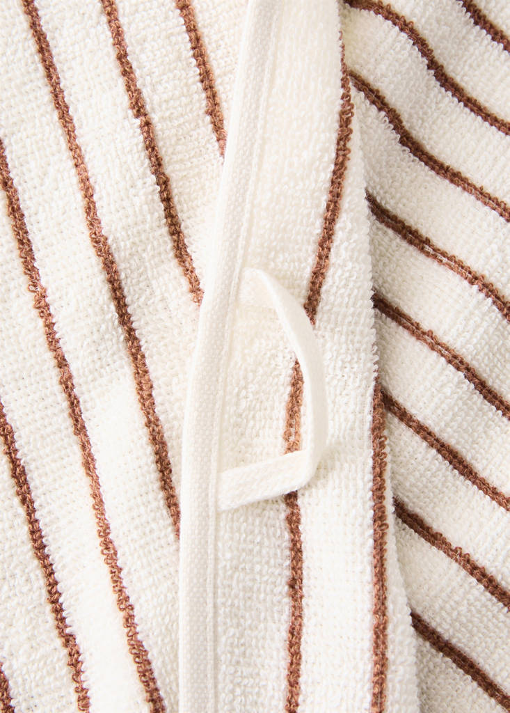 Striped kitchen towels — Russet