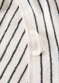 Striped kitchen towels — Grey 4