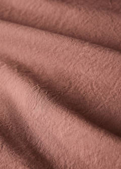 Washed cotton fitted sheet Bed 135/140 cm — Medium Pink 1