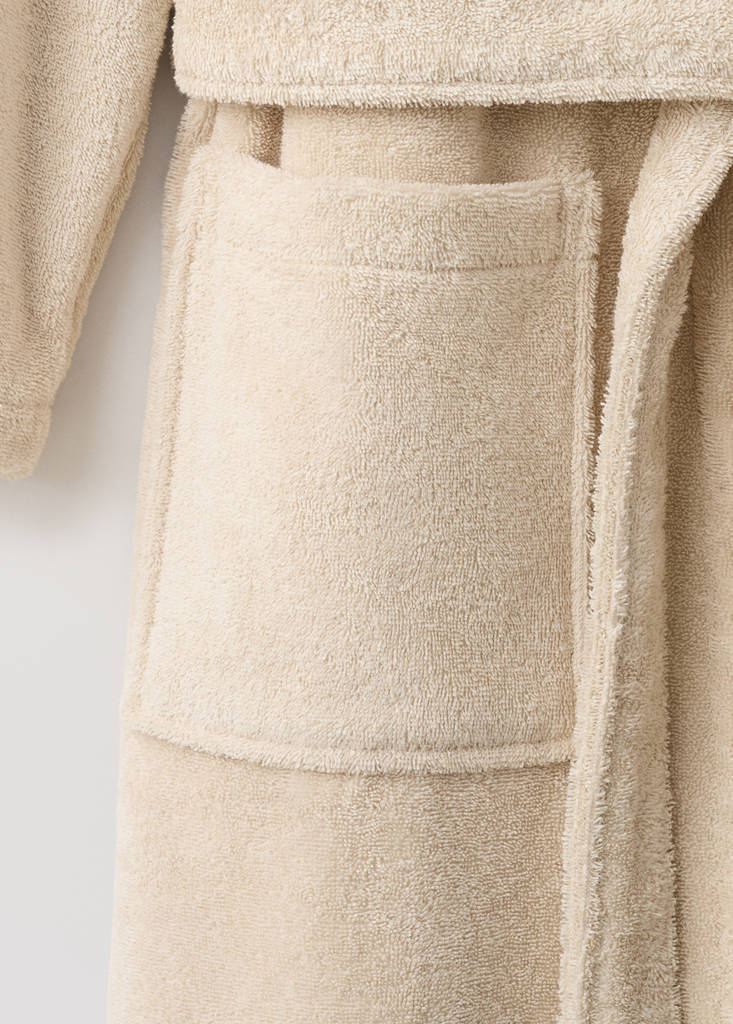 Soft cotton bathrobe — Sand