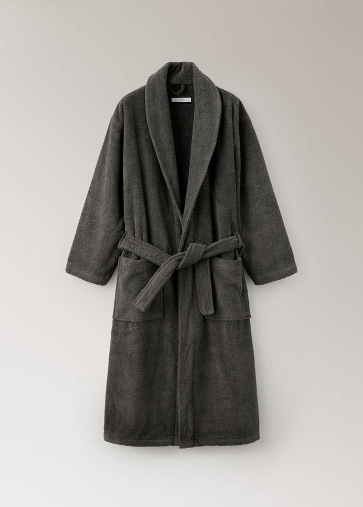 Soft cotton bathrobe — Coffee