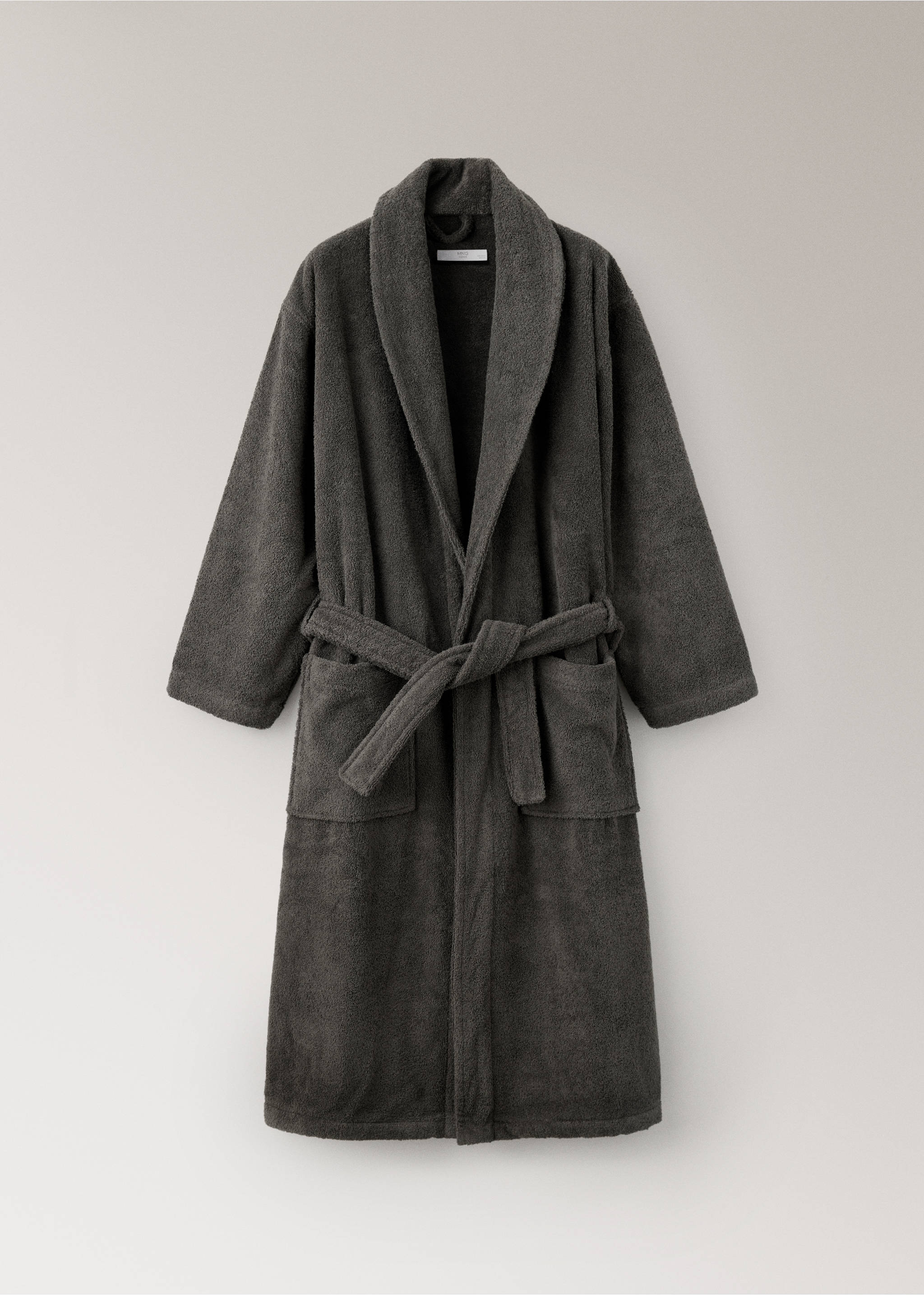 Soft cotton bathrobe - Article without model, Coffee. Ref: 37072932-00.