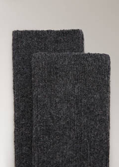 Ribbed socks — Charcoal 2