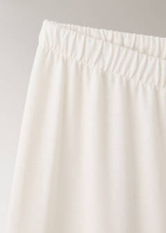 Straight cotton trousers with a soft finish — Ivory White 6