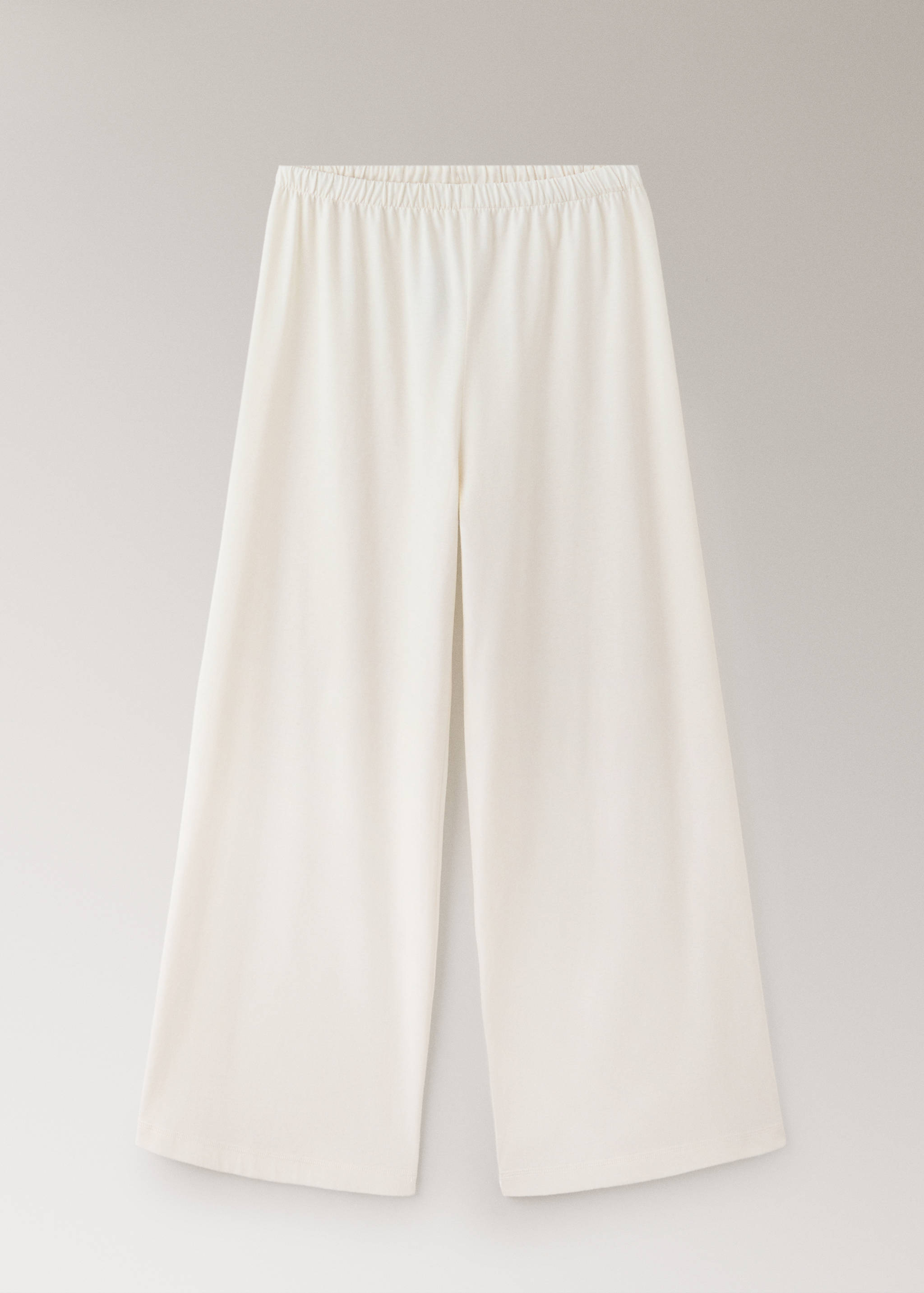 Straight cotton trousers with a soft finish - Article without model