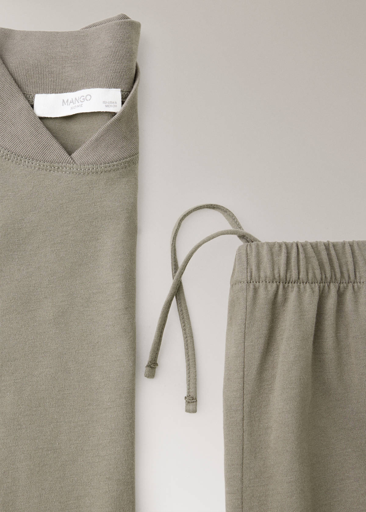 Straight cotton trousers with a soft finish — Green