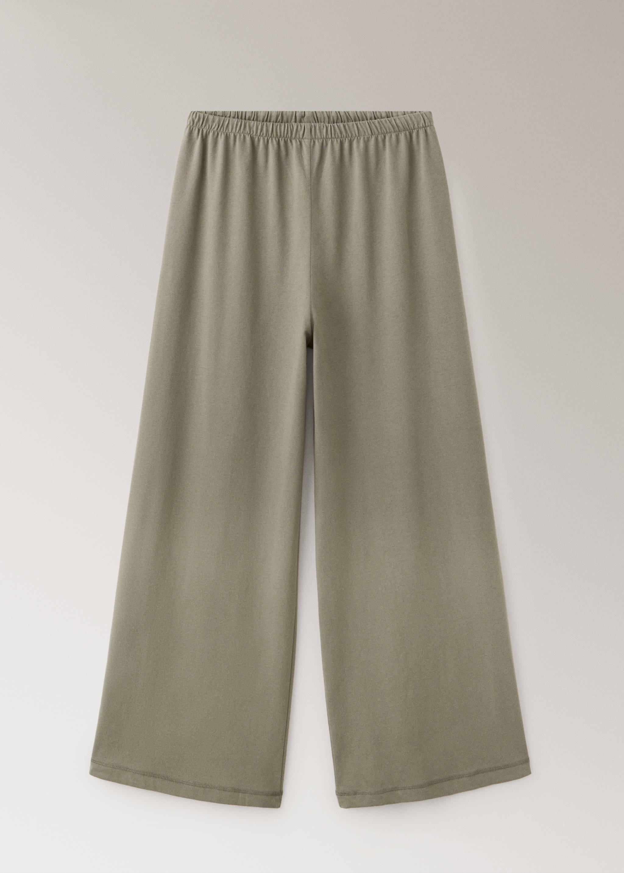 Straight cotton trousers with a soft finish - Article without model