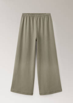 Straight cotton trousers with a soft finish — Green 5