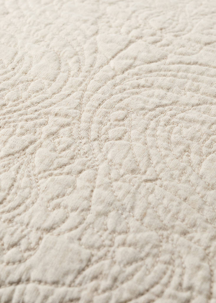 Cushion cover bed cotton linen embossed 50x50cm - thumbnail 5