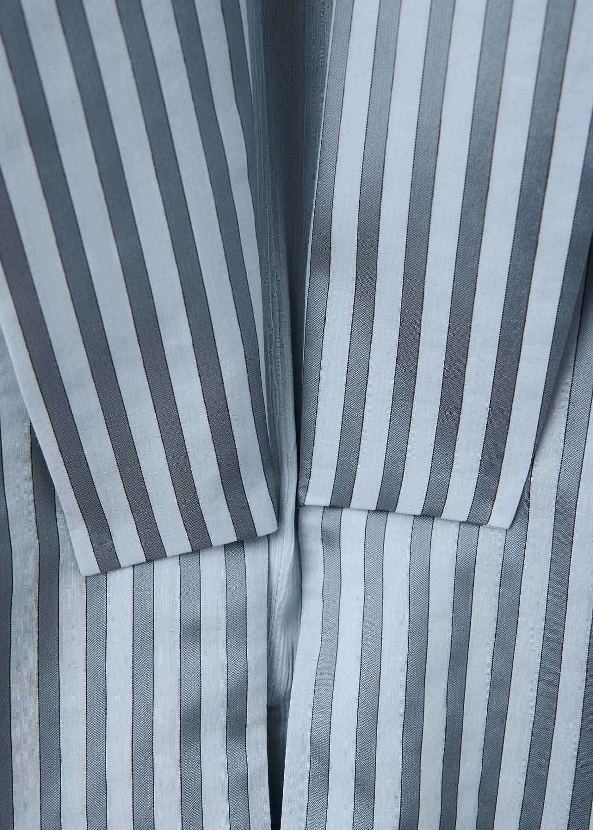 Silk blend striped kaftan pyjamas — Blue