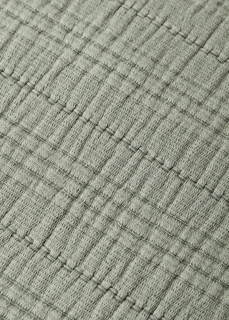 Garment-dyed cushion cover with hem 50x50 cm — Green